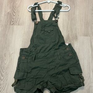 JUSTICE Girls Army Green Overalls